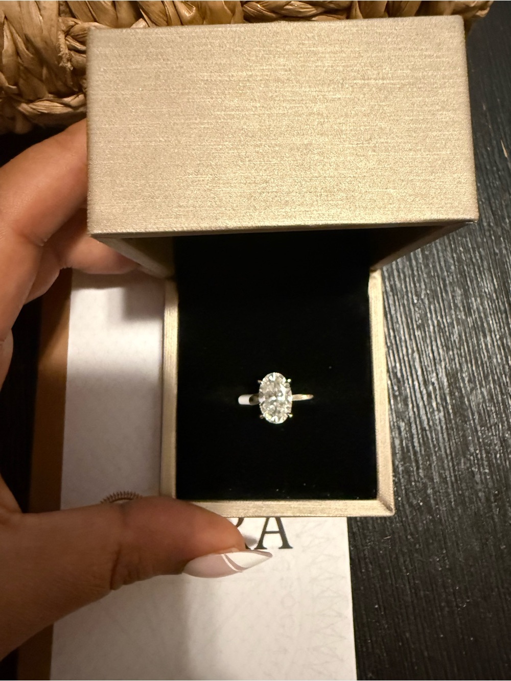 Oval Solitaire Ring